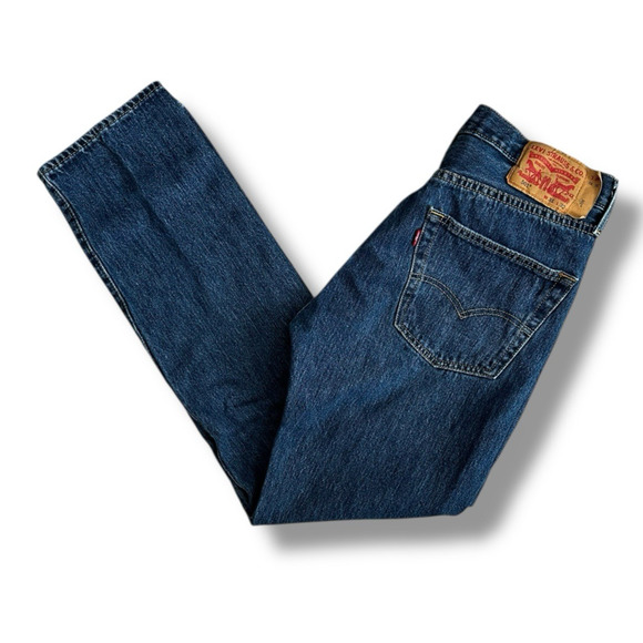 Levi's 501 Men's Straight Leg Classic Button Fly Denim Blue Jeans 31W 32L* - Picture 1 of 8